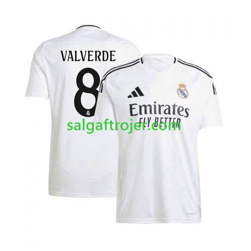 Real Madrid Federico Valverde 8 Fodboldtrøjer Hjemmebanesæt 2024/25 Kort ærmer Real Madrid Federico Valverde 8 Fodboldtrøjer Hjemmebanesæt 2024/25 Kort ærmer